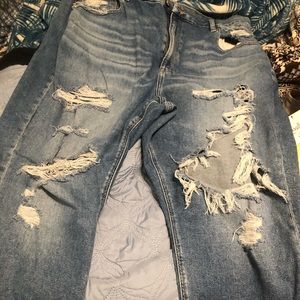 Shredded jeans
